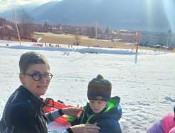Kids in den Schnee
